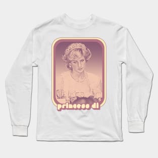 Princess Diana /// Retro Style Fan Design Long Sleeve T-Shirt